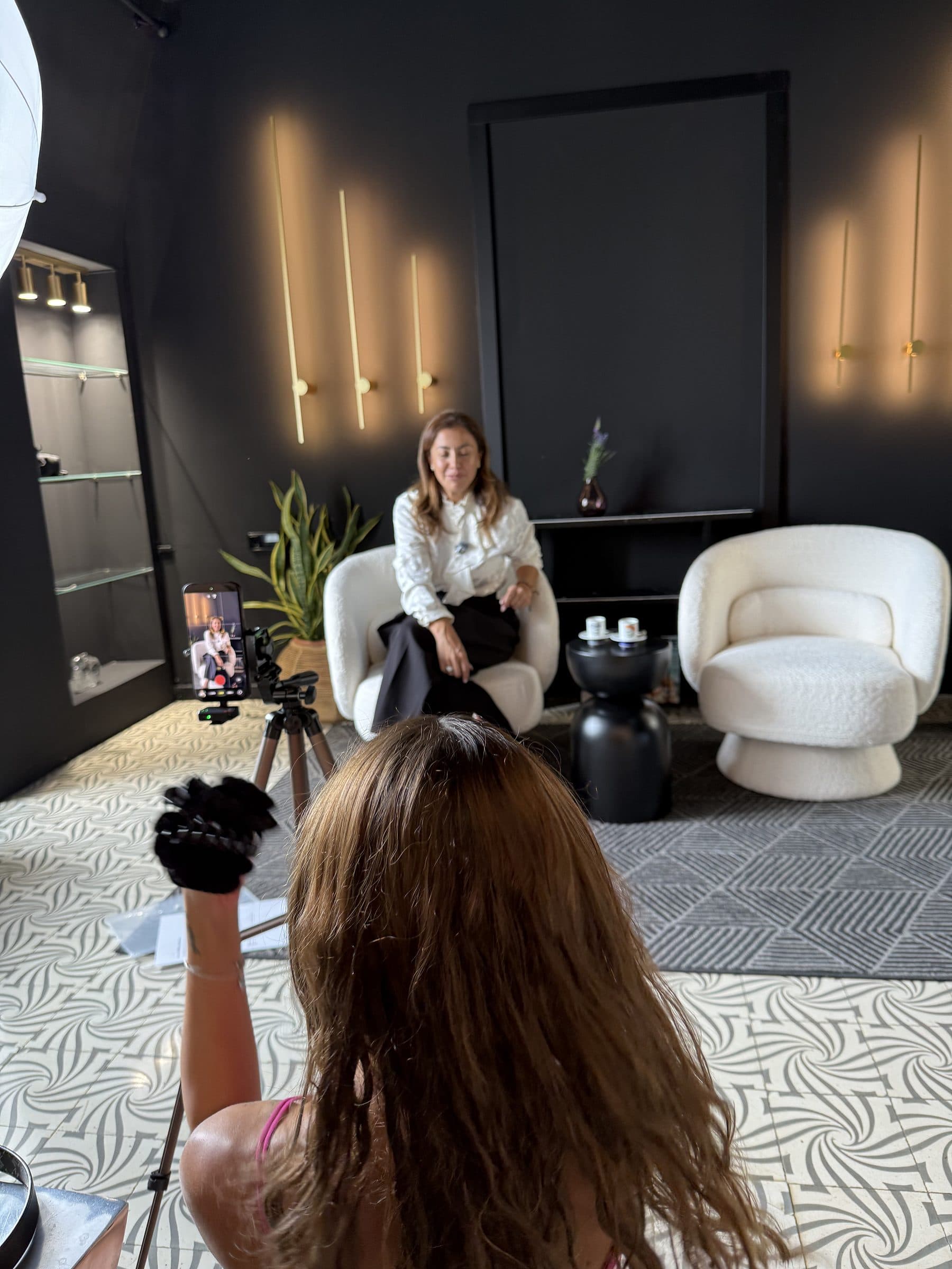 Entrevista de marca en el estudio